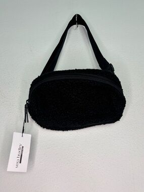 VERA BRADLEY NWT BLACK CLASSIC SHERPA CROSSBODY MINI BELT BAG